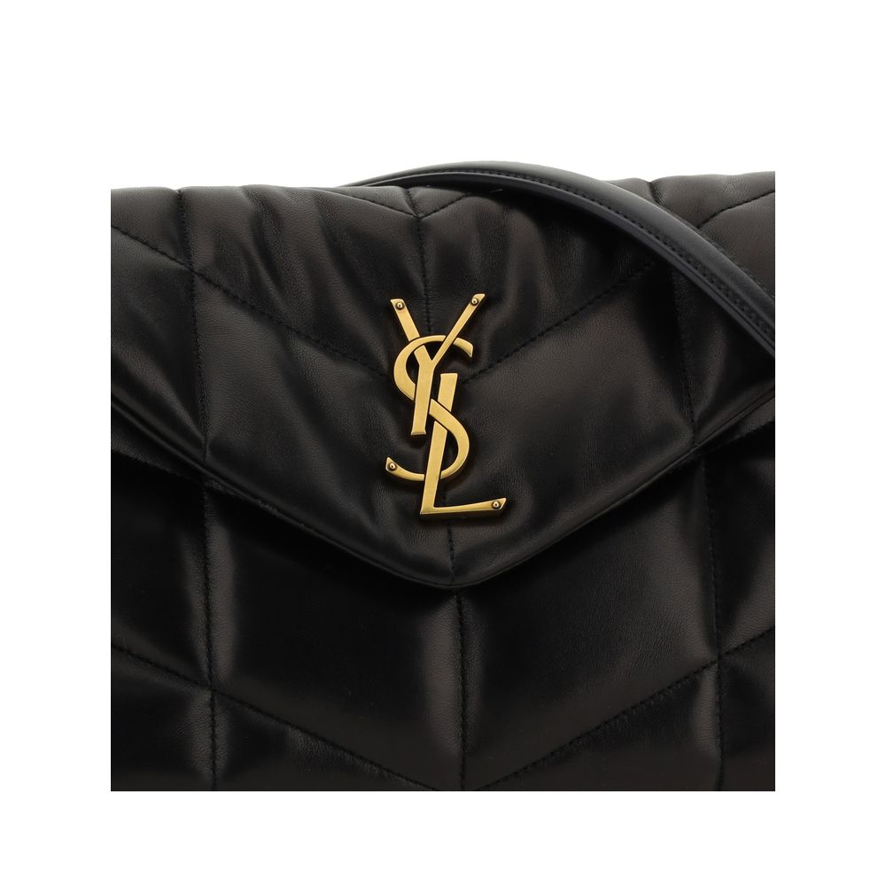 Saint Laurent Black Lamb Leather Shoulder Bag - Image 4