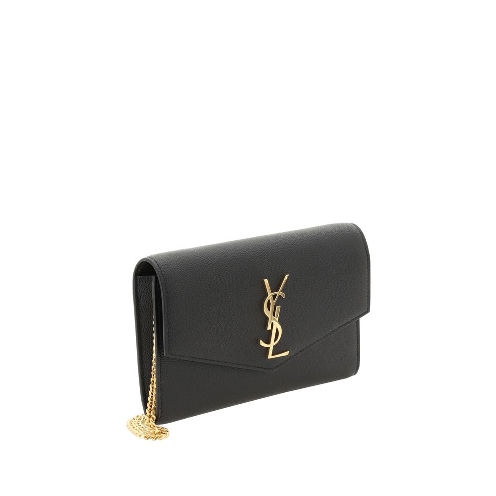 Saint Laurent Black Calf Leather Bos Taurus Shoulder Bag - Image 2