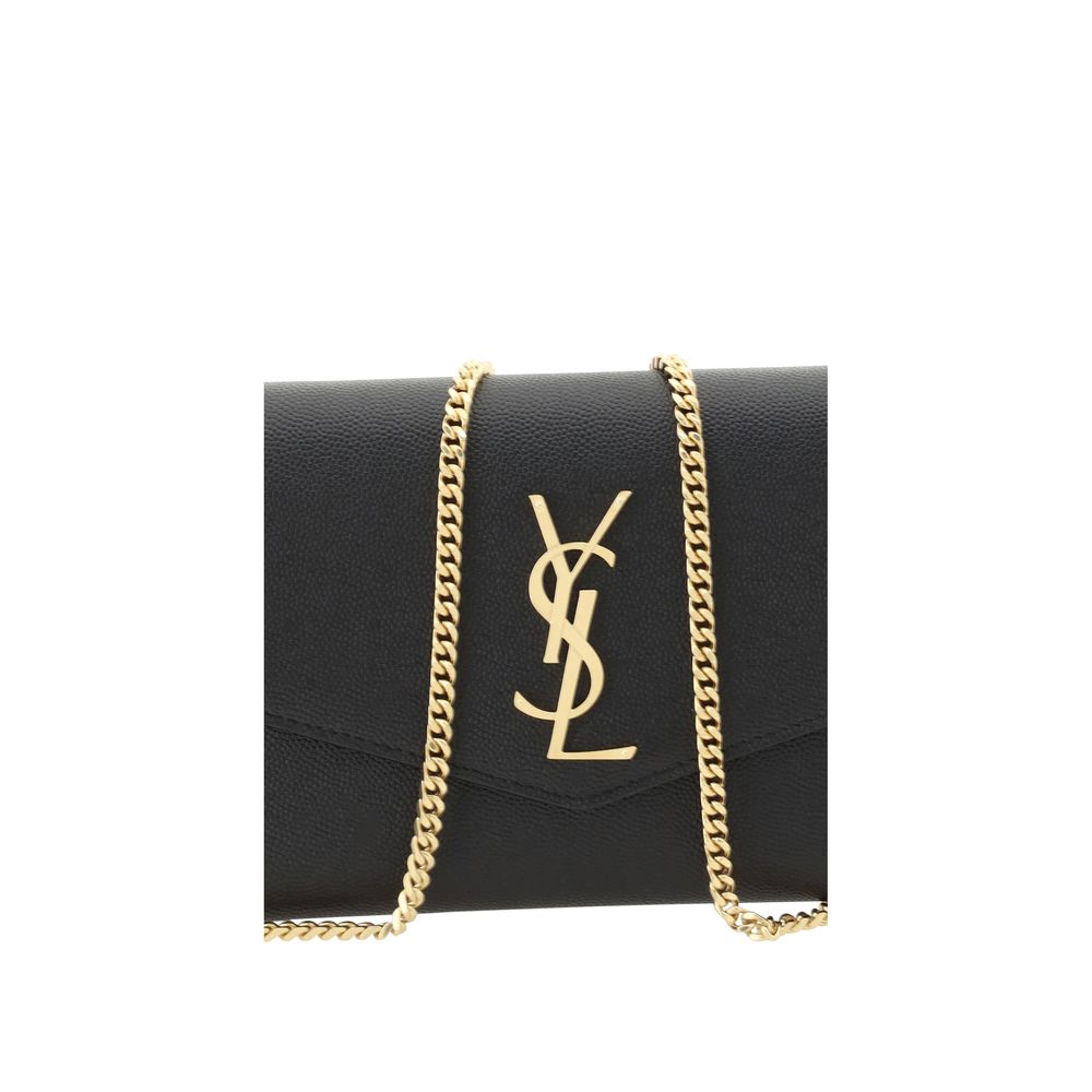 Saint Laurent Black Calf Leather Bos Taurus Shoulder Bag - Image 4