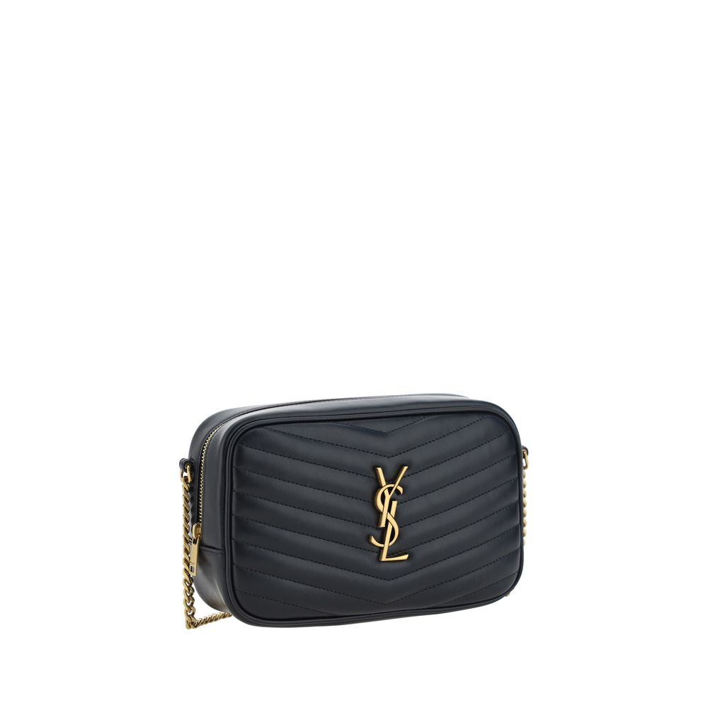 Saint Laurent Black Calf Leather Bos Taurus Shoulder Bag - Image 2