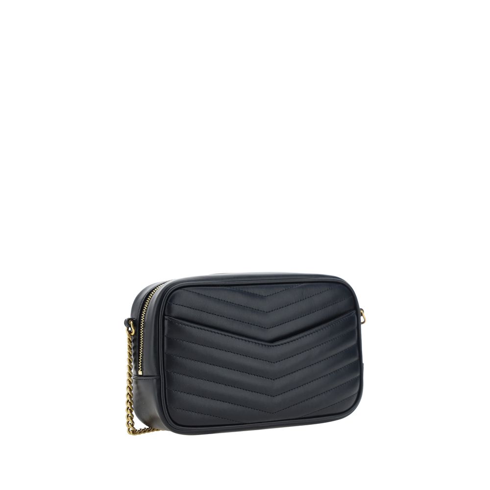 Saint Laurent Black Calf Leather Bos Taurus Shoulder Bag - Image 3