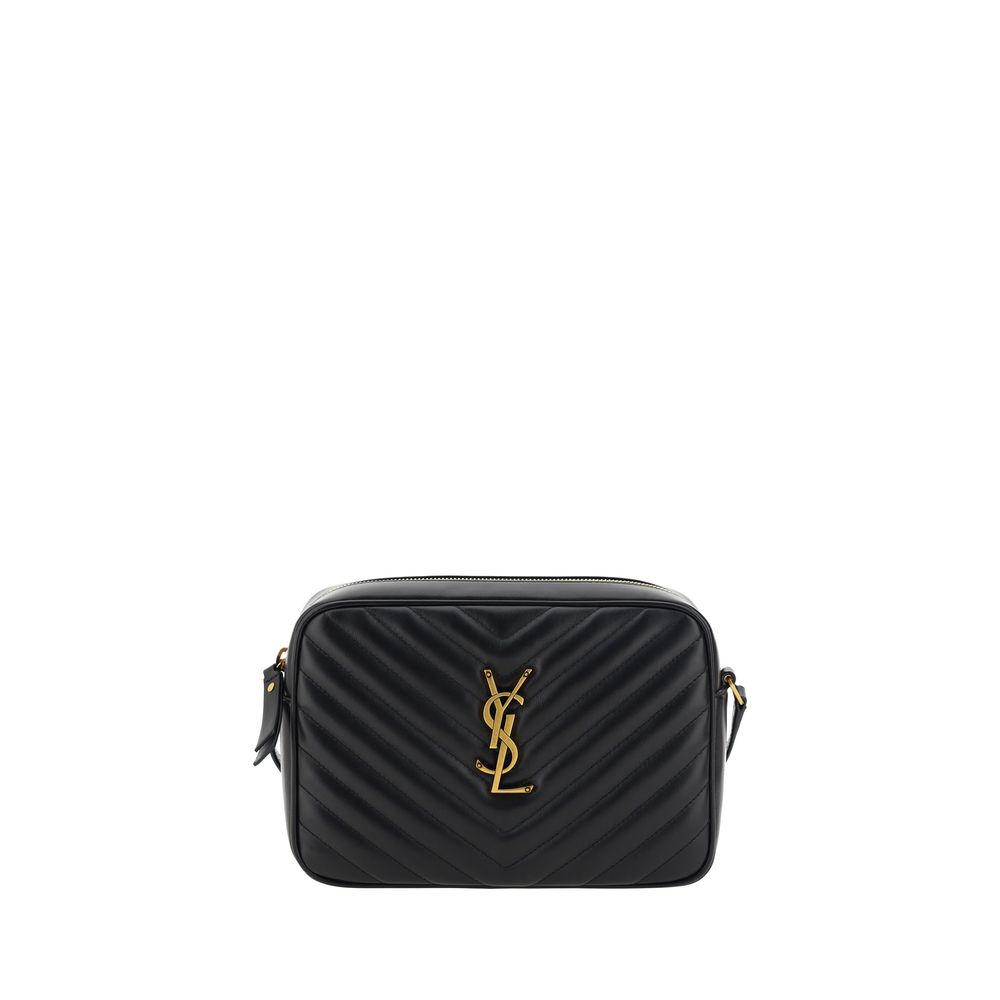 Saint Laurent Black Calf Leather Bos Taurus Shoulder Bag