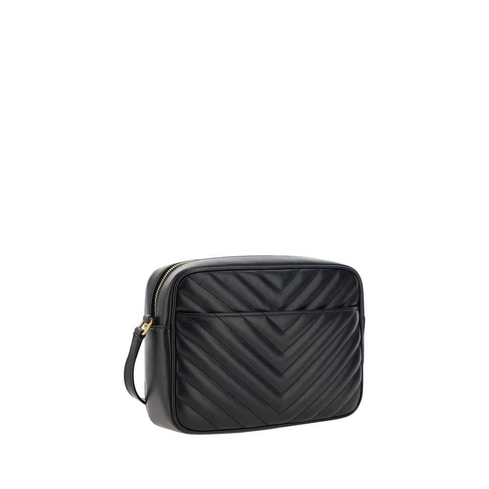 Saint Laurent Black Calf Leather Bos Taurus Shoulder Bag - Image 3