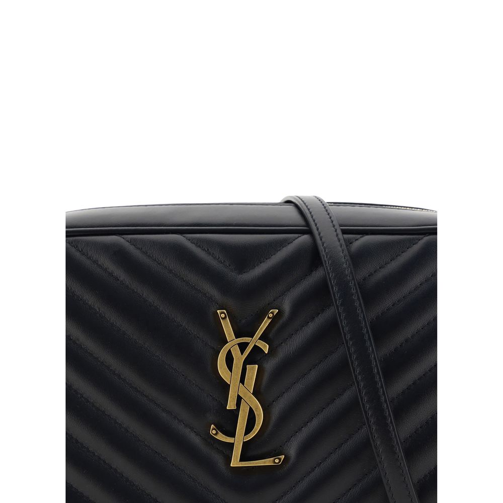 Saint Laurent Black Calf Leather Bos Taurus Shoulder Bag - Image 4