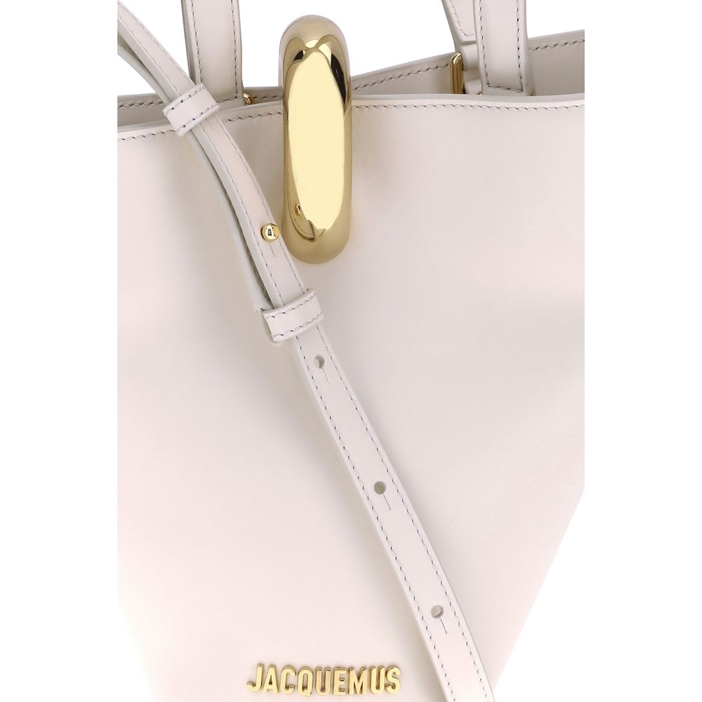 Jacquemus Beige Calf Leather Bos Taurus Shoulder Bag - Image 4