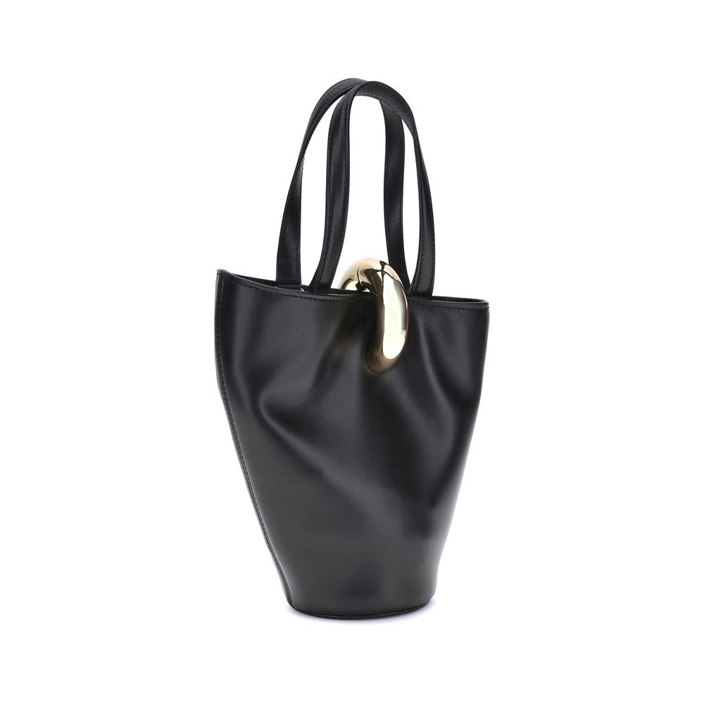 Jacquemus Black Calf Leather Bos Taurus Shoulder Bag - Image 3