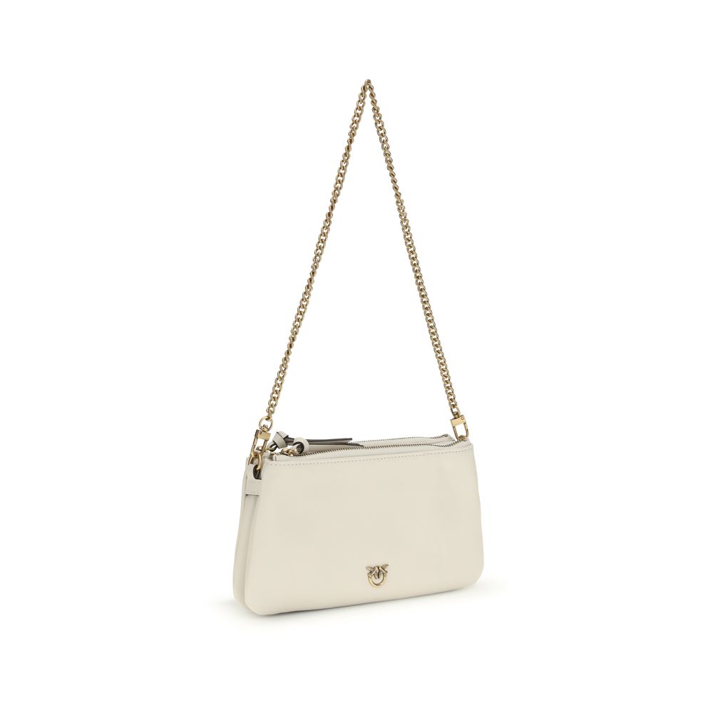 PINKO Beige Calf Leather Bos Taurus Shoulder Bag - Image 2