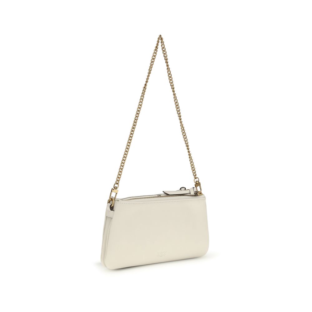 PINKO Beige Calf Leather Bos Taurus Shoulder Bag - Image 3