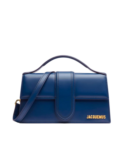 Jacquemus Dark NavyLeather Le Grand Bambino Handbag