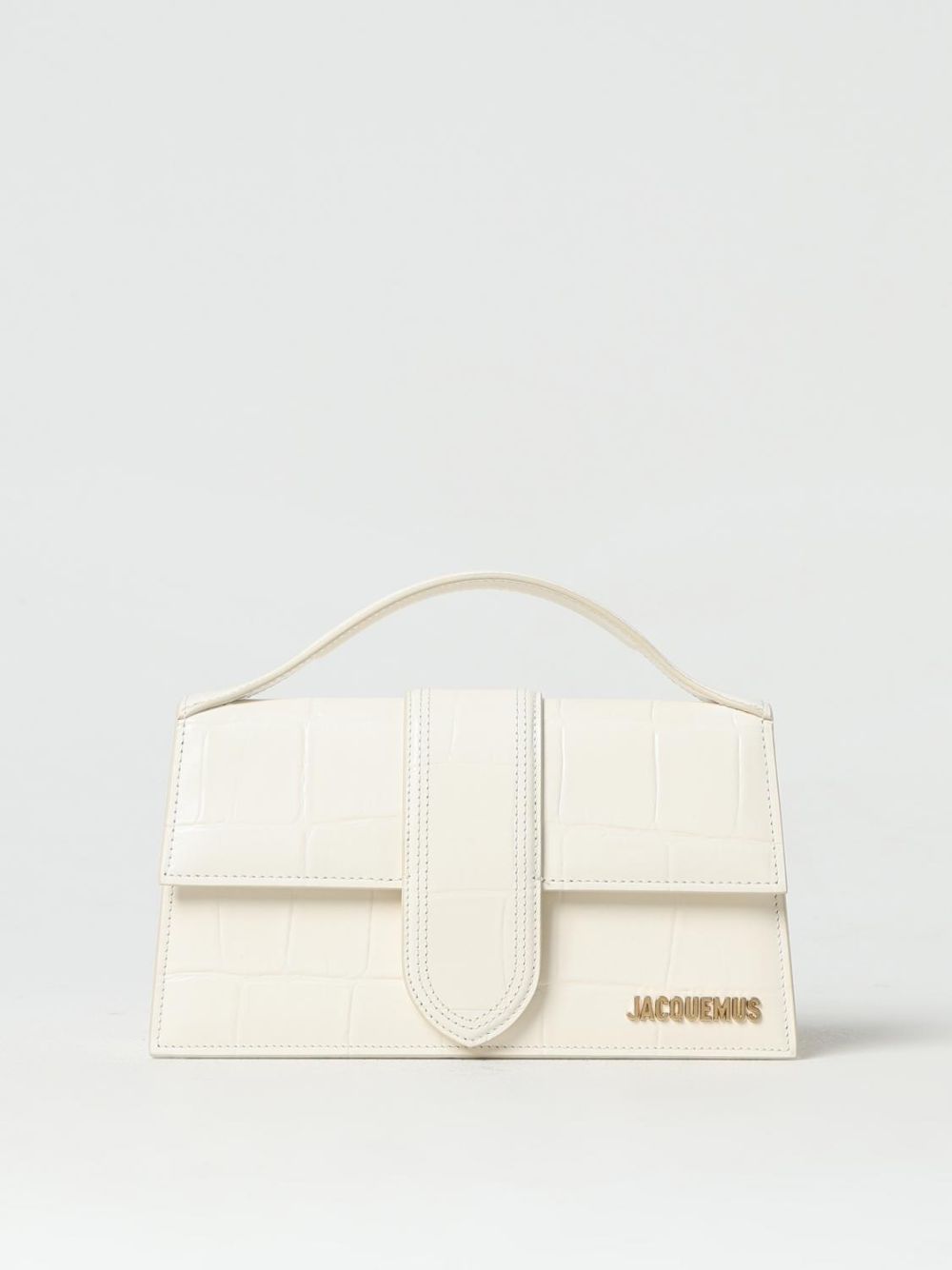 Jacquemus Ivory Cocco Le Grand Bambino Handbag