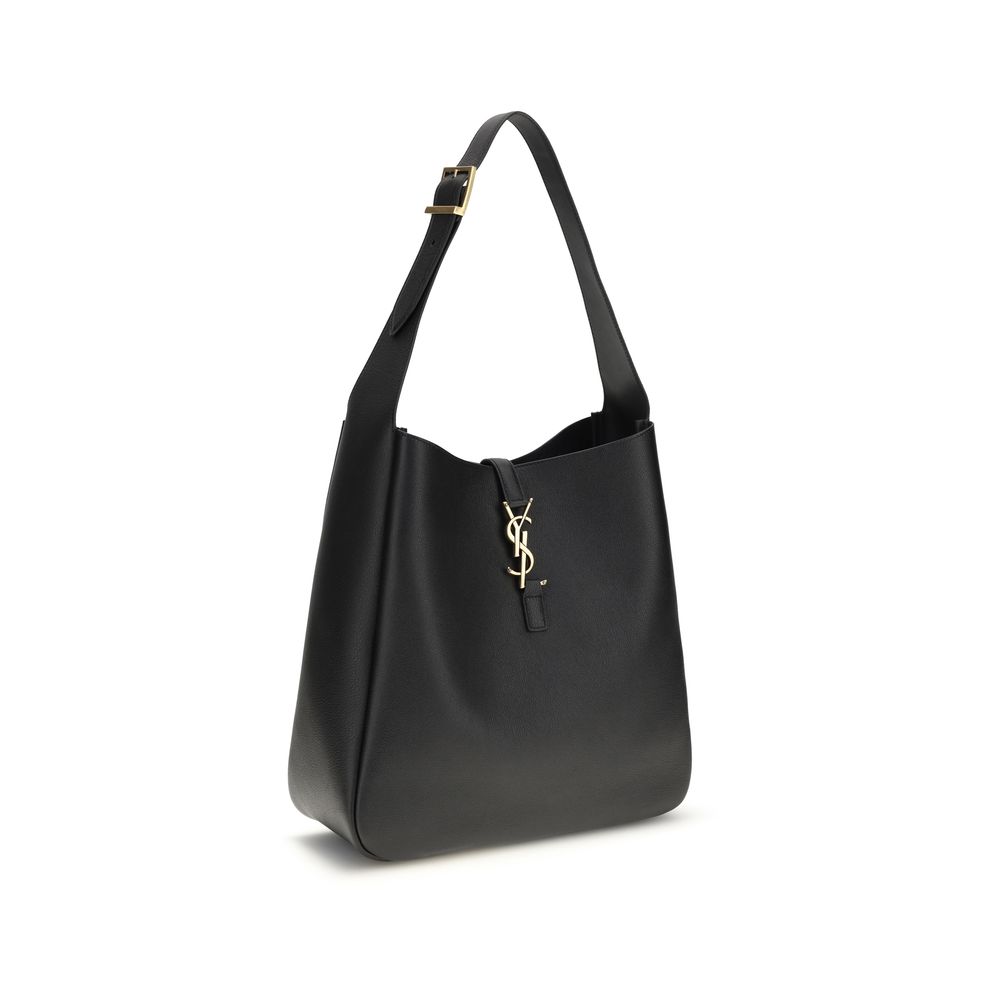 Saint Laurent Black Calf Leather Bos Taurus Shoulder Bag - Image 2