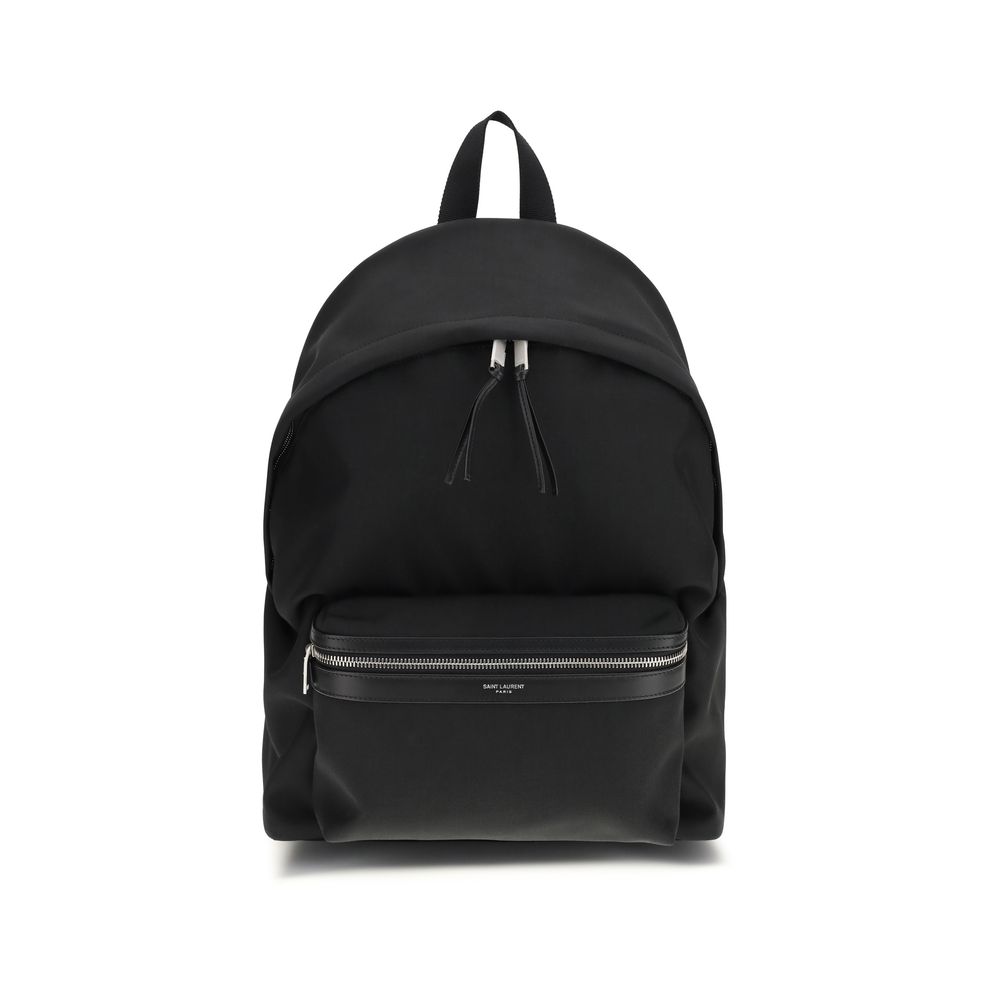 Saint Laurent Black Fabric Backpack