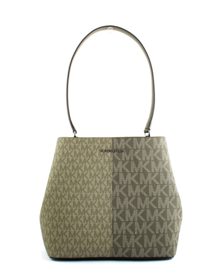 Michael Kors Bicolor Canvas Shoulder Bag