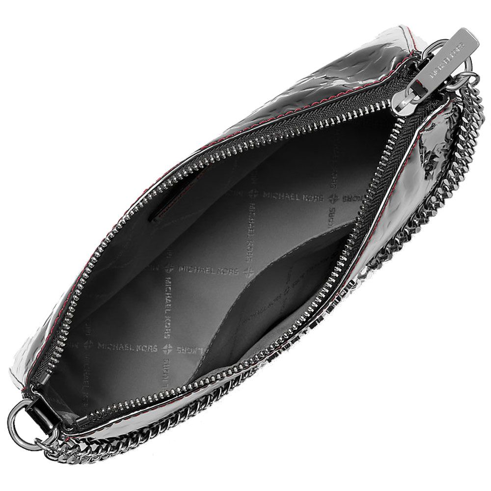 Michael Kors Black Canvas Clutch Bag - Image 2