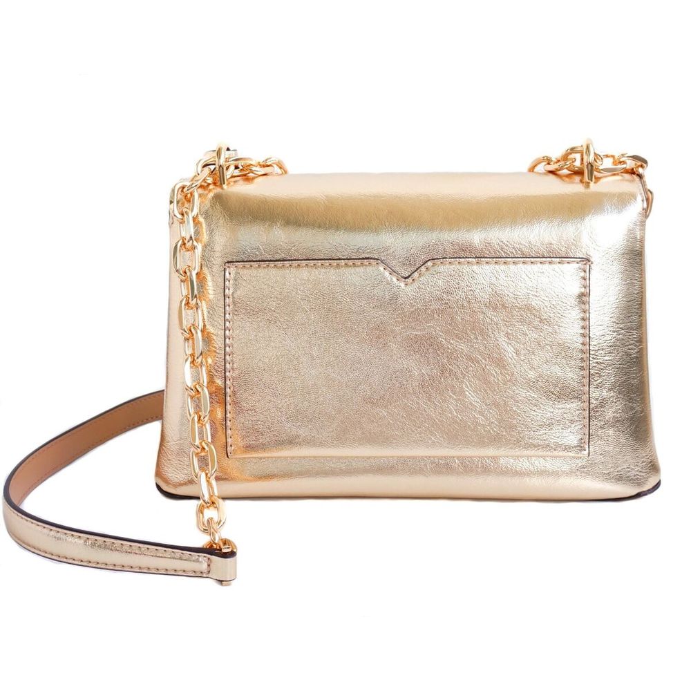 Michael Kors Gold Leather Shoulder Bag - Image 2