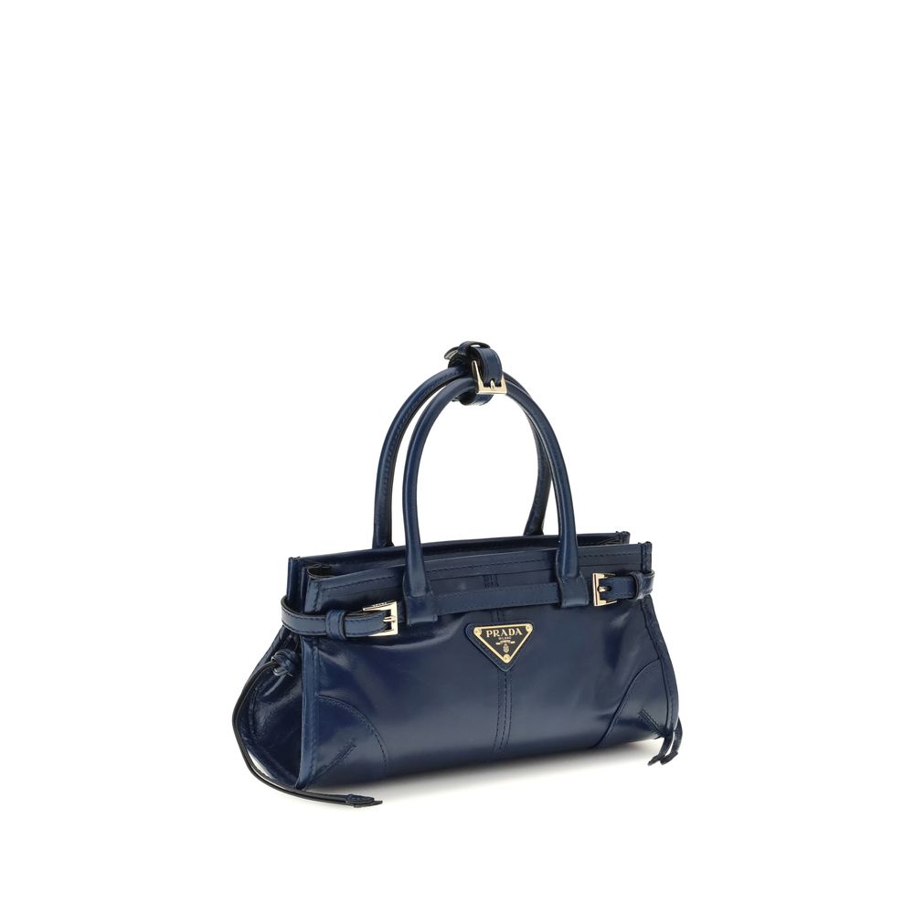 Prada Blue Calf Leather Bos Taurus Handbag - Image 2