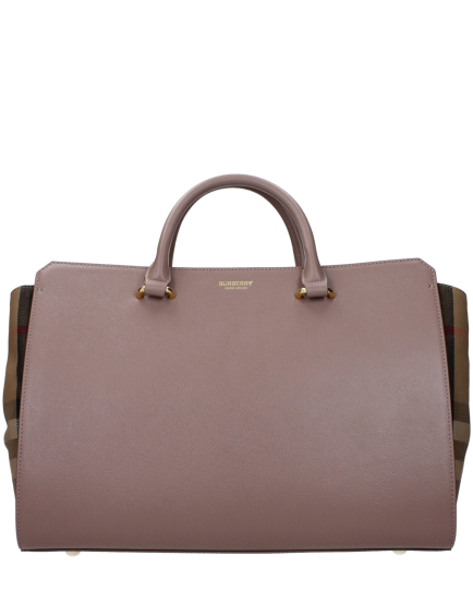 Burberry Gray Leather Handbag