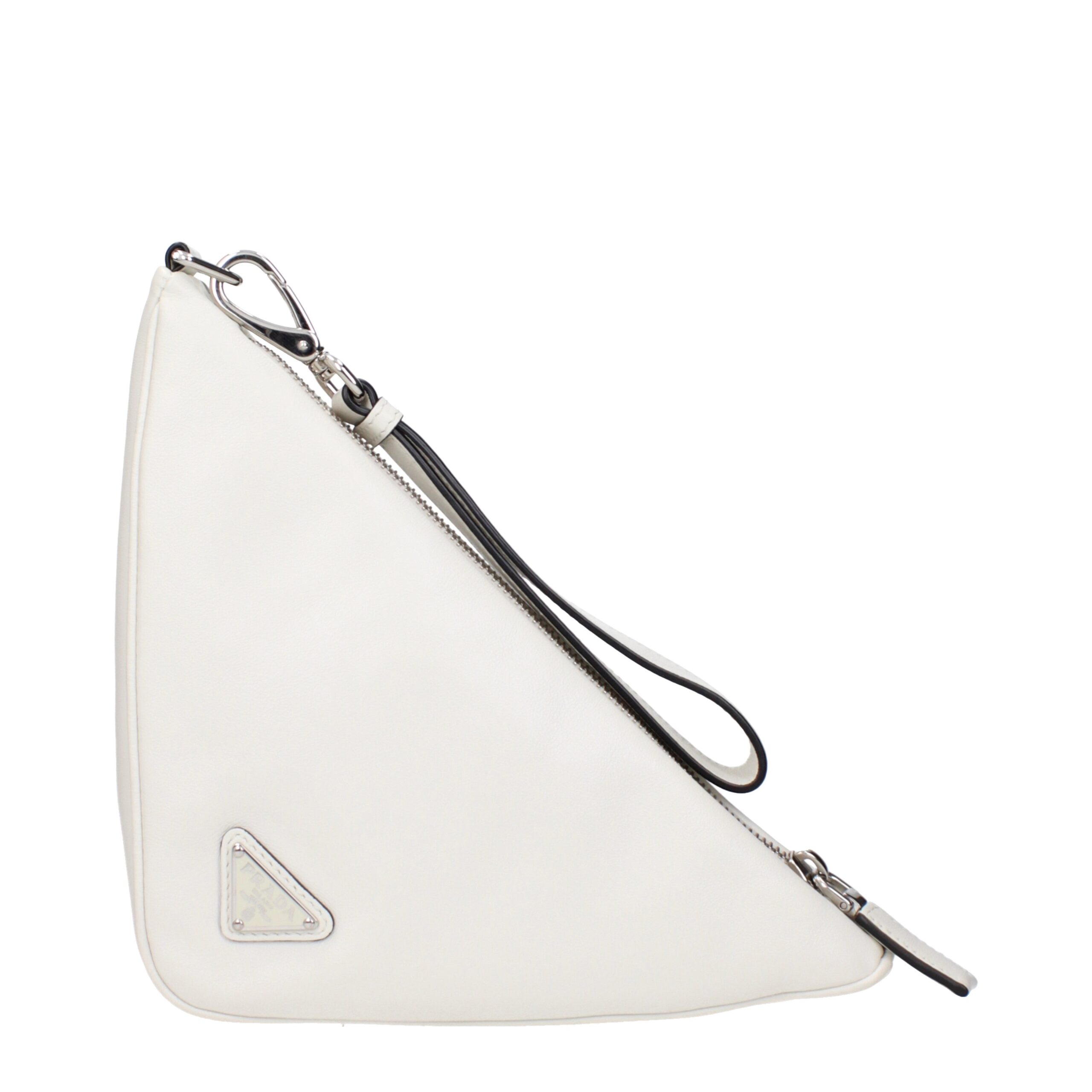 Prada White Leather Clutch Bag - Image 2
