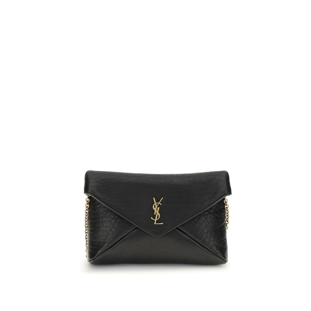 Saint Laurent Cassandre chain Clutch Bag
