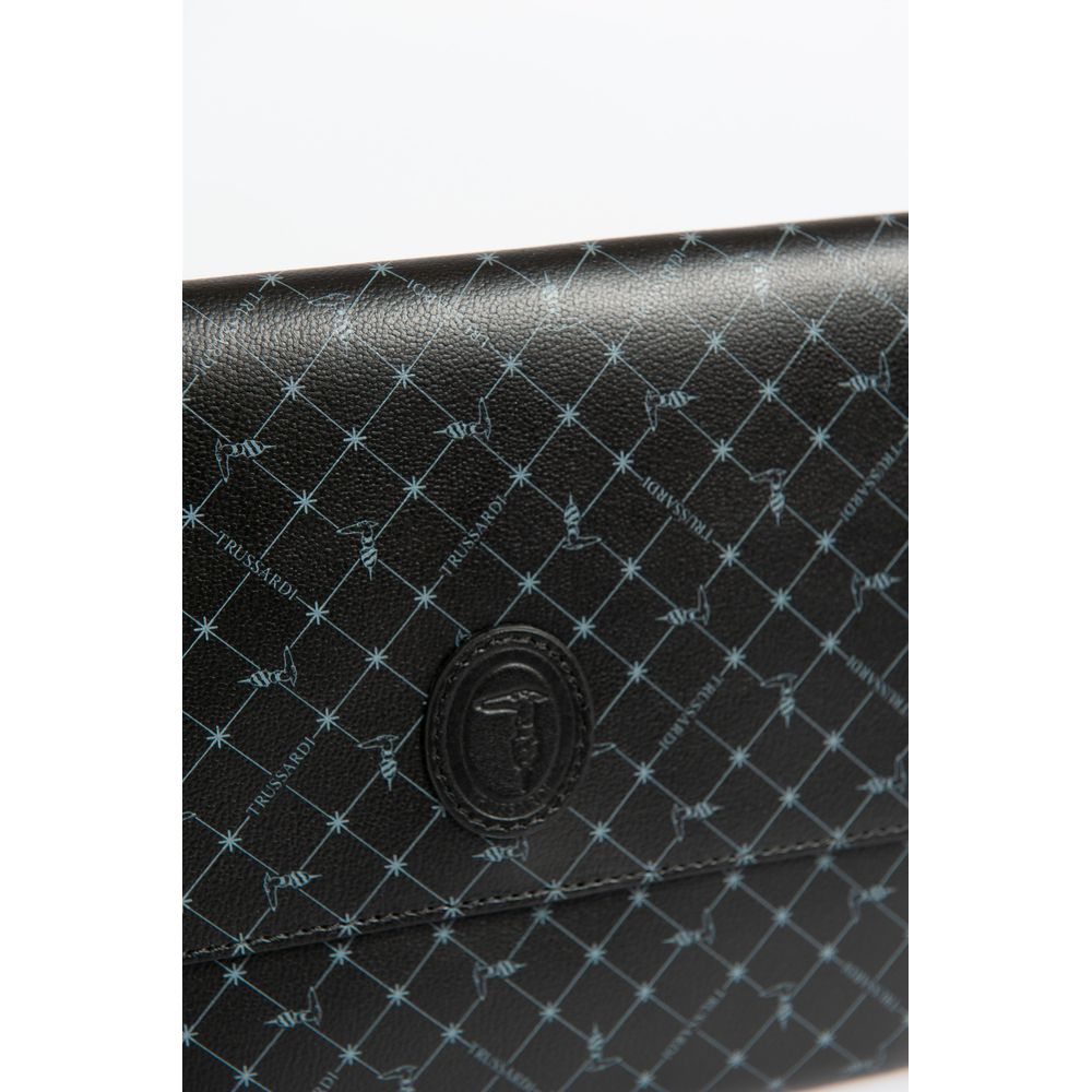 Trussardi Black Polyester Men Clutch - Image 2