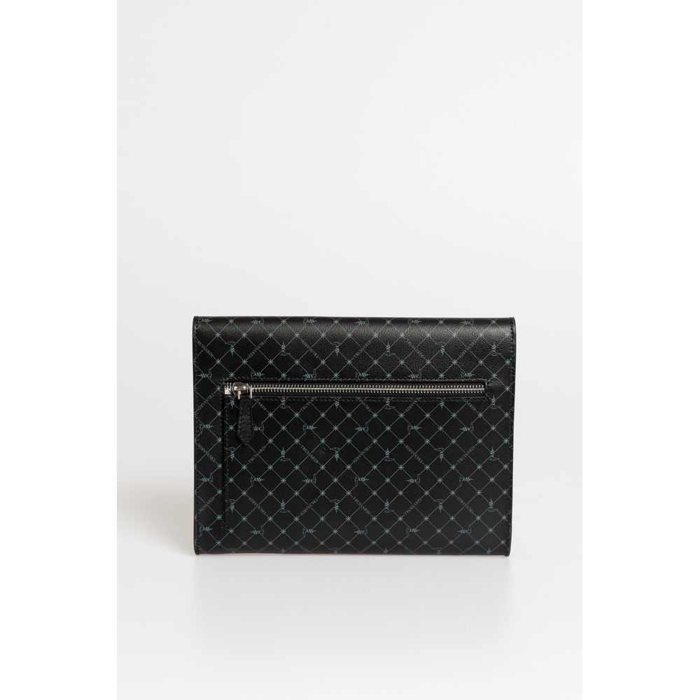 Trussardi Black Polyester Men Clutch - Image 3