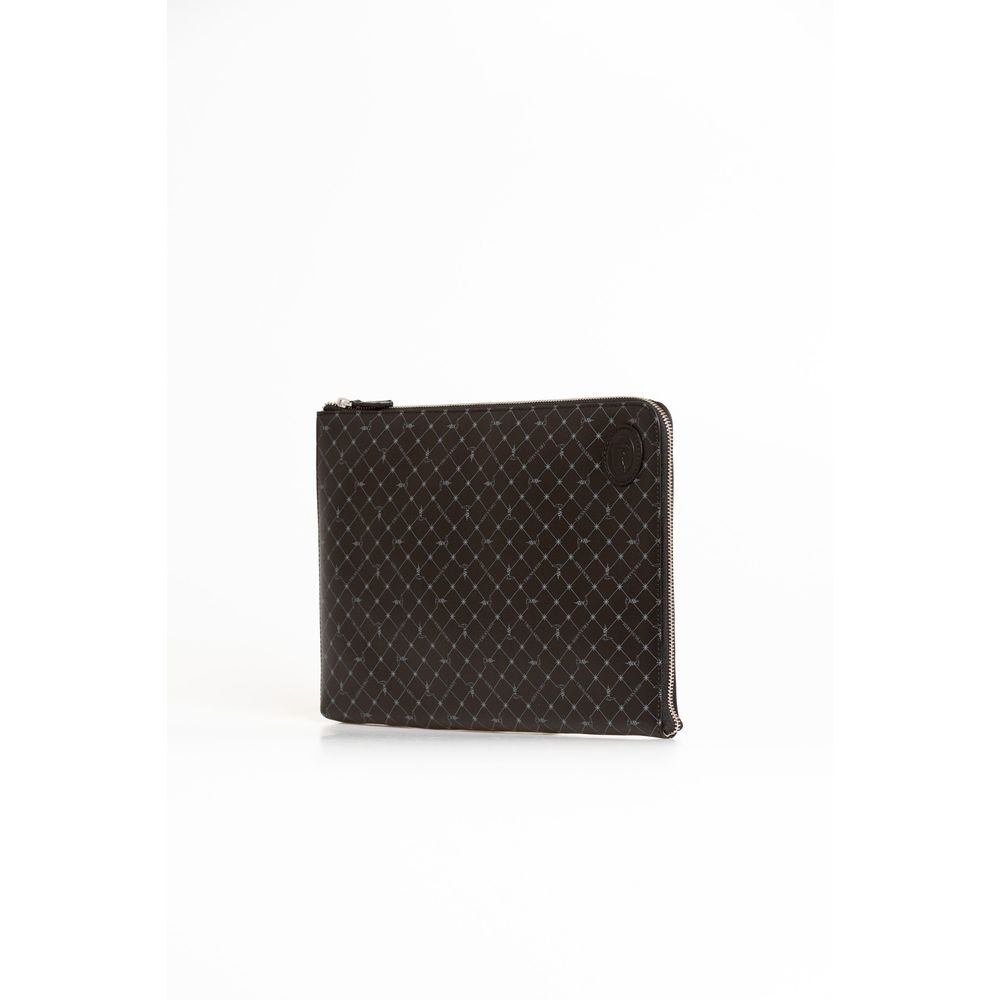 Trussardi Black Leather Men Clutch - Image 2