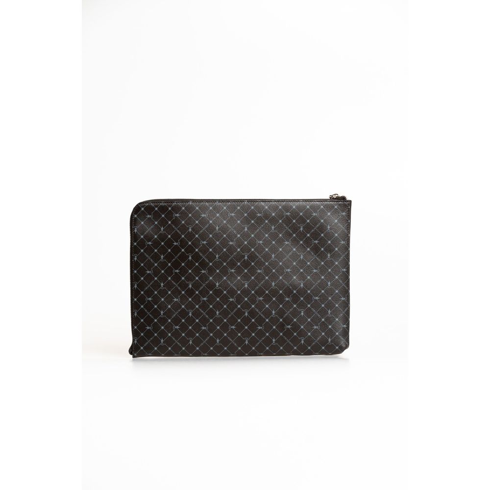 Trussardi Black Leather Men Clutch - Image 4
