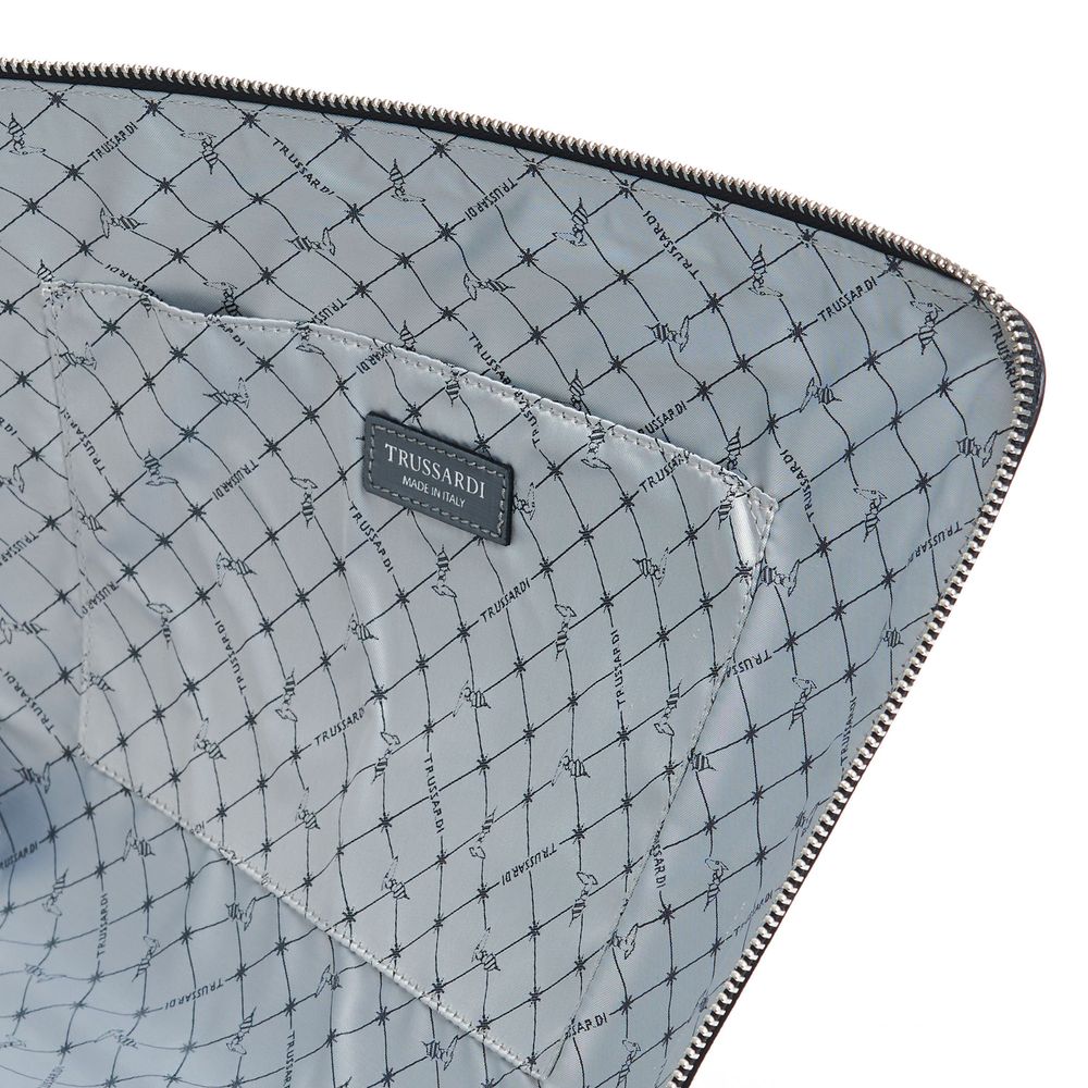 Trussardi Black Leather Men Clutch - Image 3