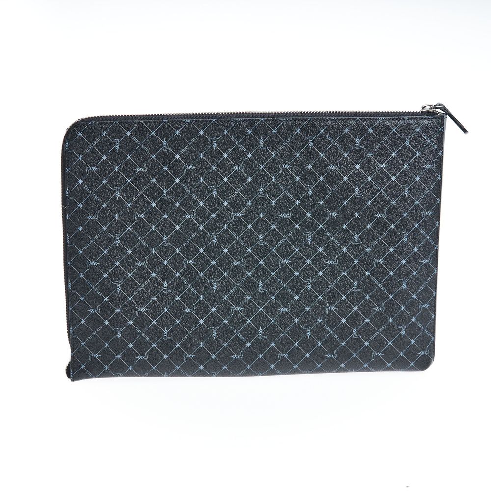 Trussardi Black Leather Men Clutch - Image 4