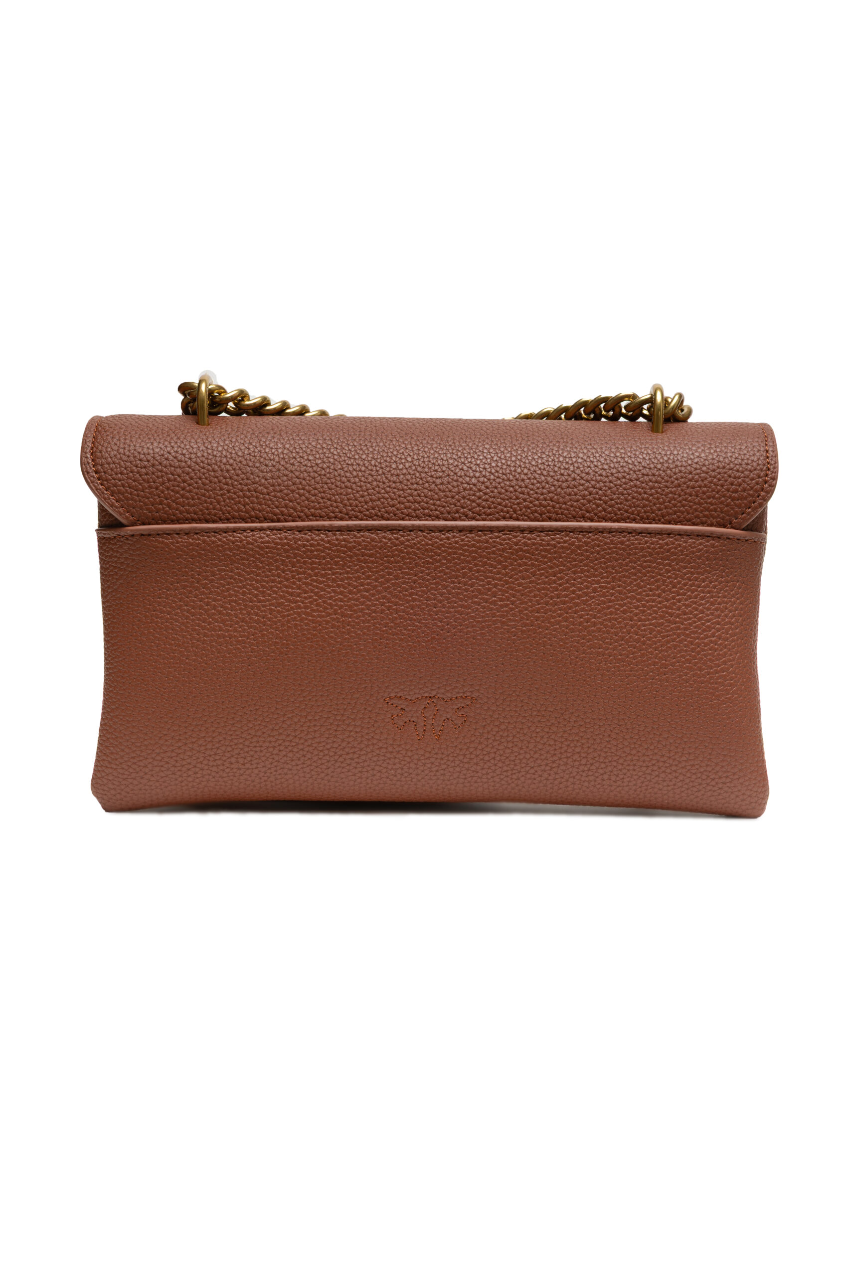 PINKO Brown Leather Love Boucle Riga Shoulder Bag - Image 2
