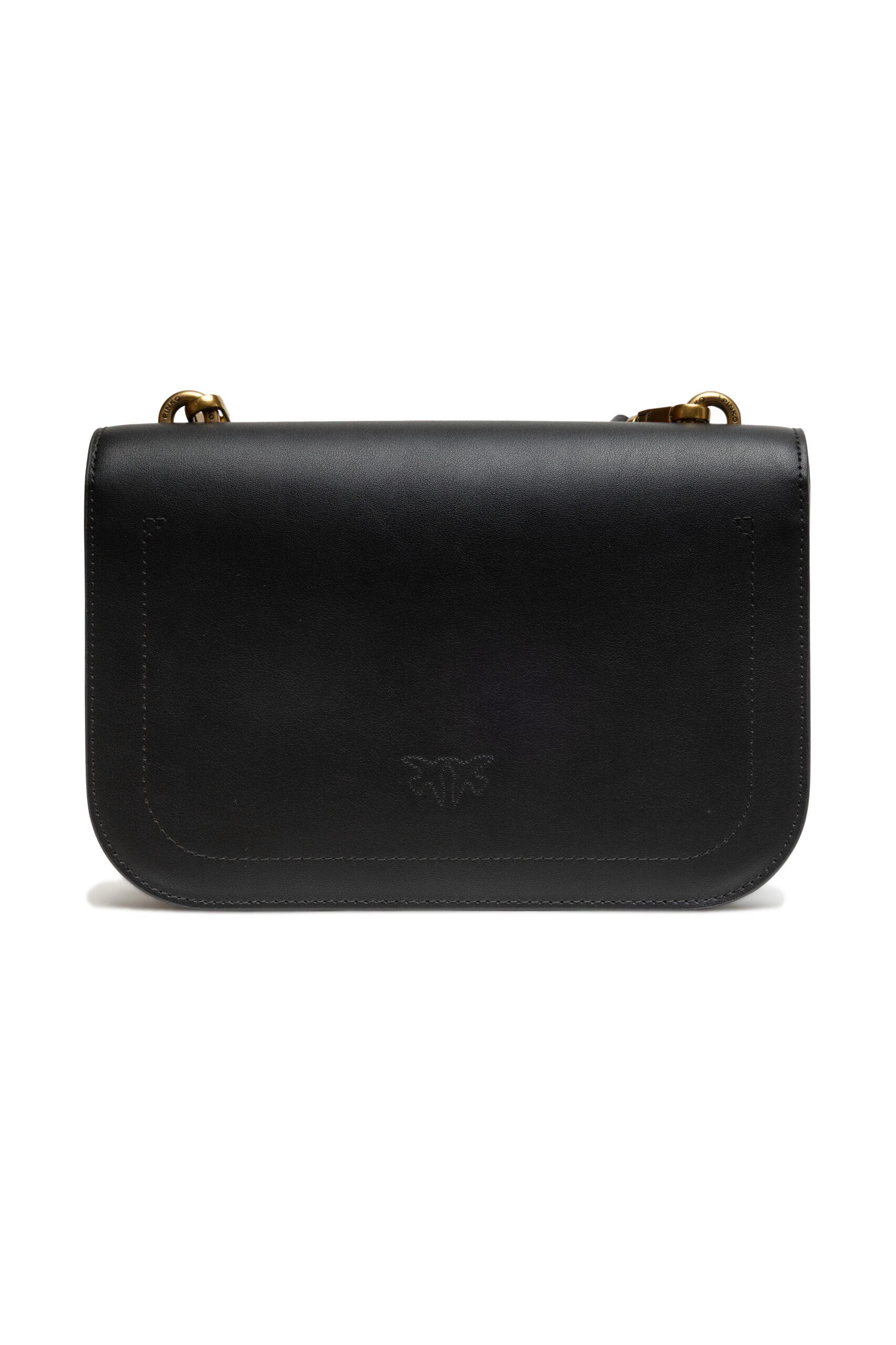 PINKO Black Leather Love Bell Classic Shoulder Bag - Image 3