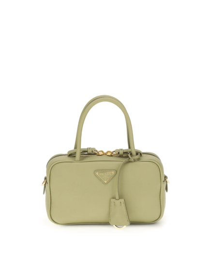 Prada Bicolor Calf Leather Bos Taurus Handbag