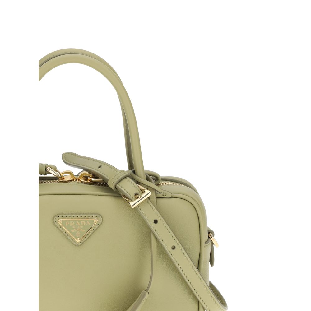 Prada Bicolor Calf Leather Bos Taurus Handbag - Image 4