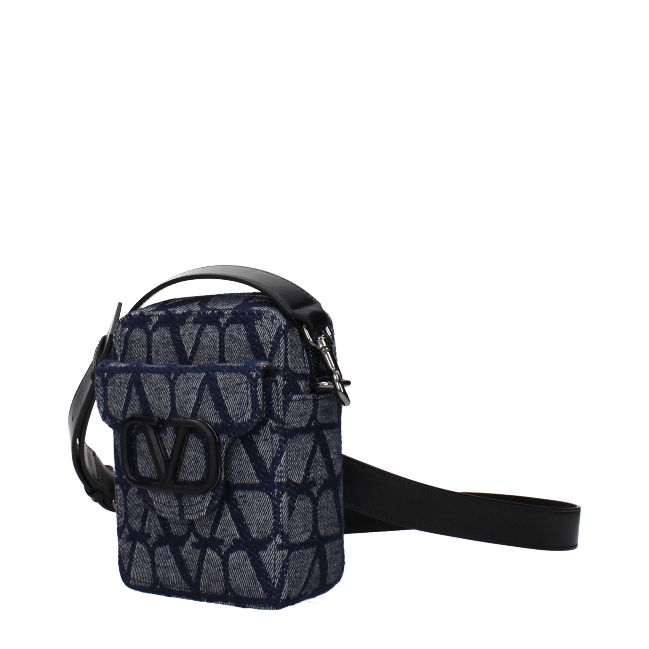 Valentino Garavani Blue Fabric Crossbody Bag - Image 2