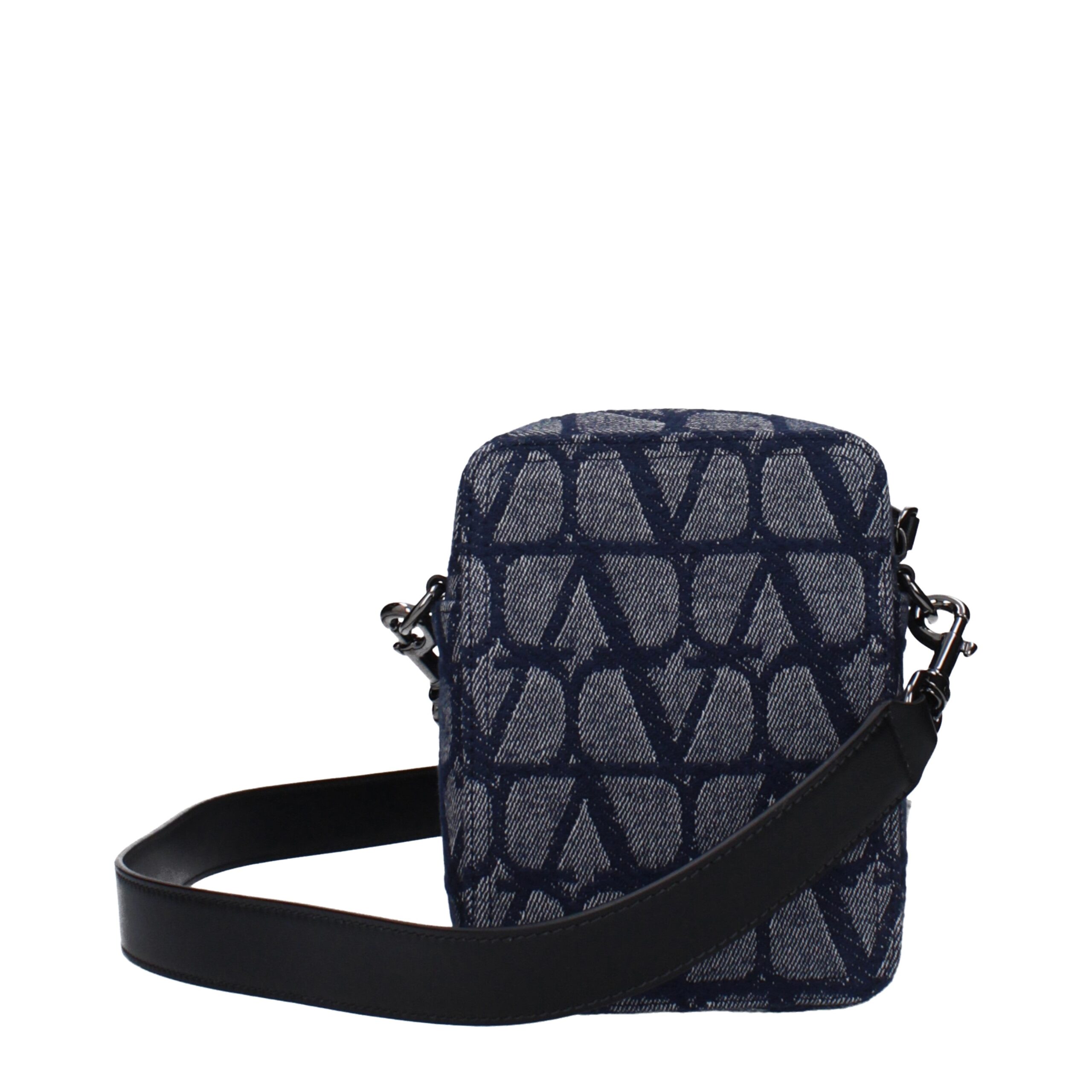 Valentino Garavani Blue Fabric Crossbody Bag - Image 3