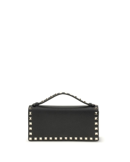 Valentino Garavani Black Calf Leather Bos Taurus Wallet