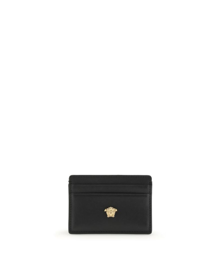 Versace Black Calf Leather Bos Taurus Wallet