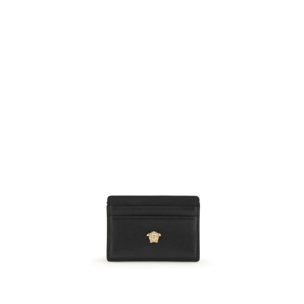 Versace Black Calf Leather Bos Taurus Wallet