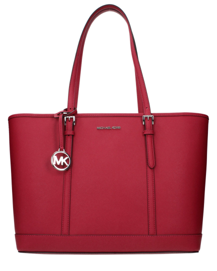 Michael Kors Red Leather Shoulder Bag