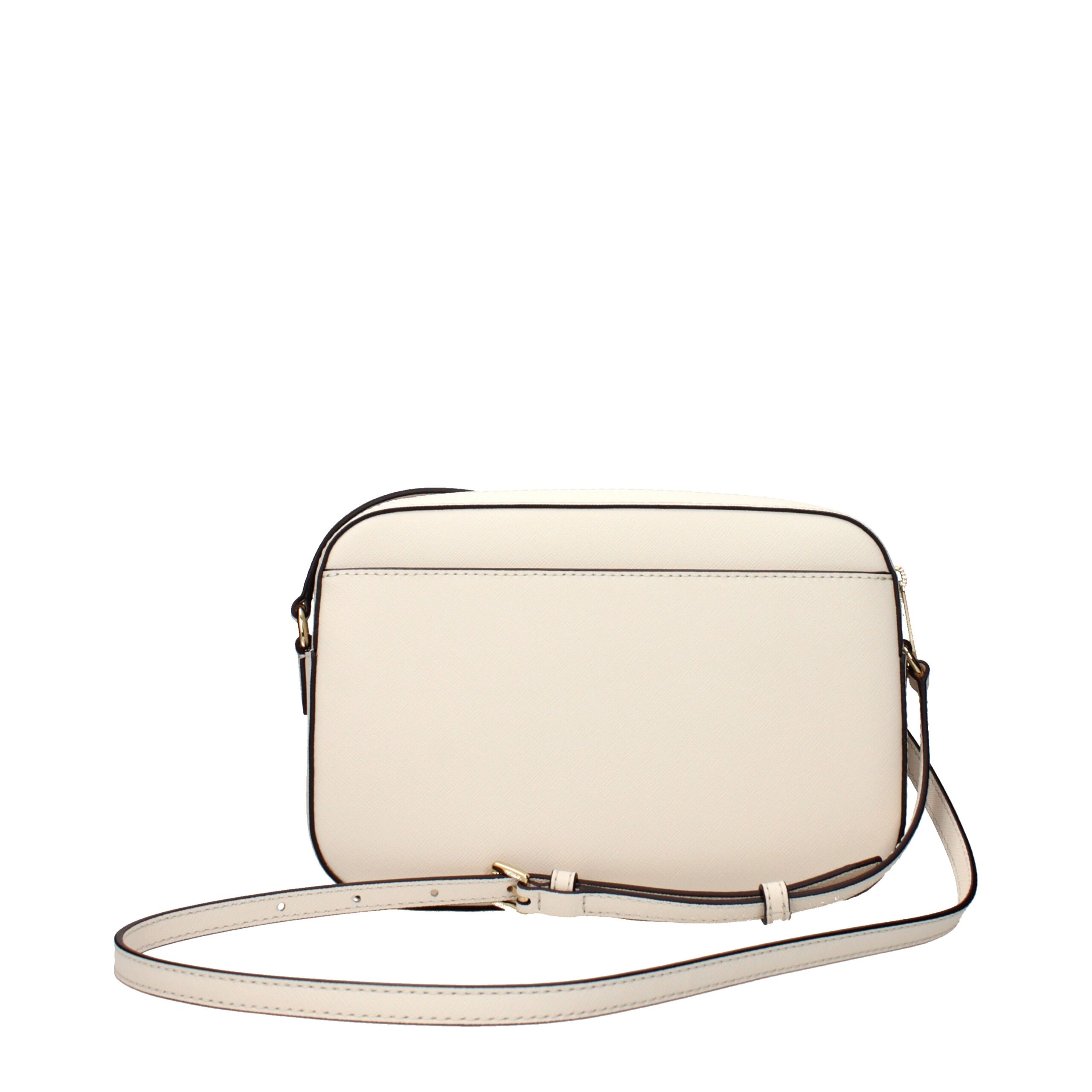Michael Kors Beige Leather Crossbody Bag - Image 3