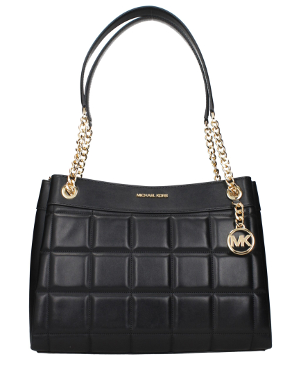 Michael Kors Black Leather Shoulder Bag