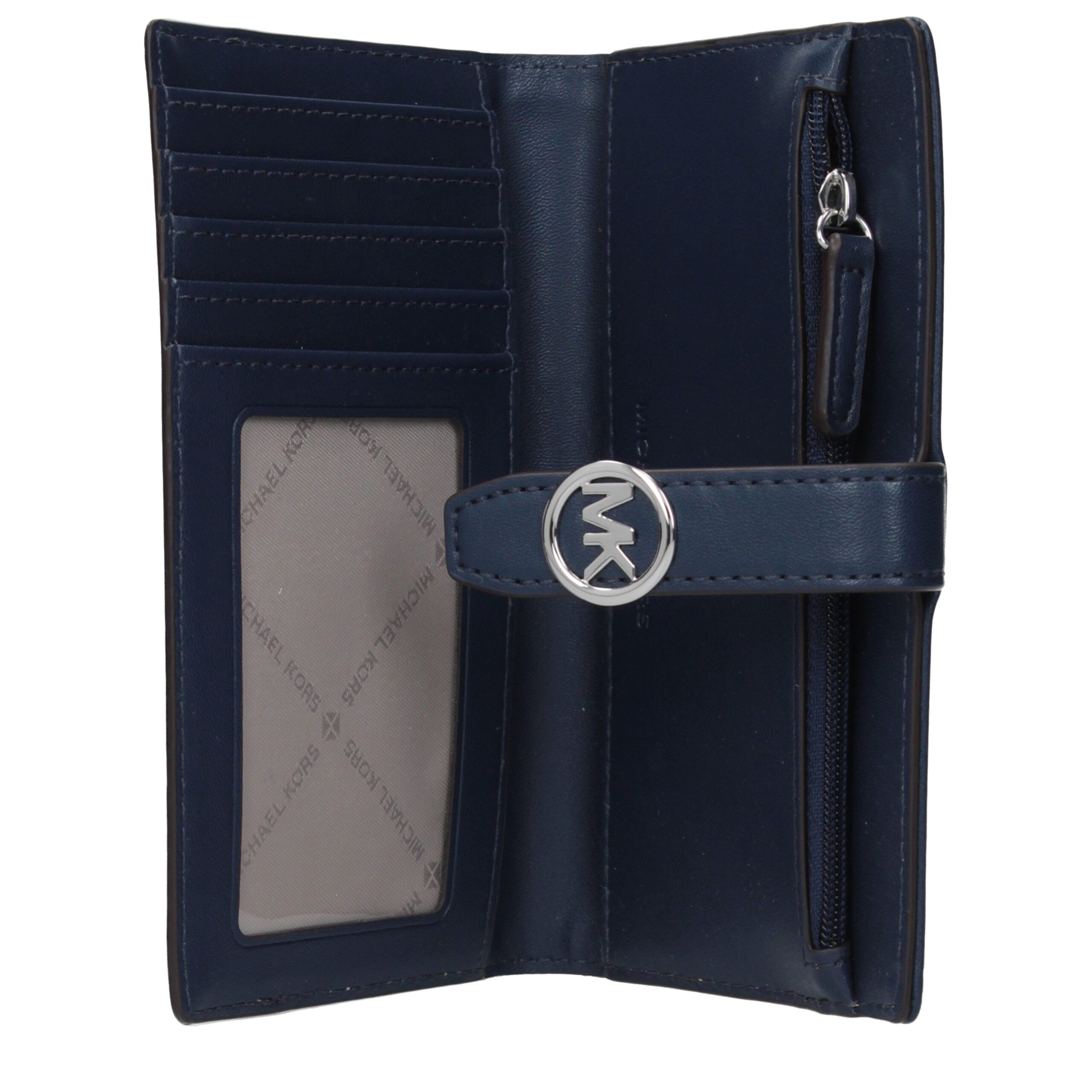 Michael Kors Blue Fabric Wallet - Image 3