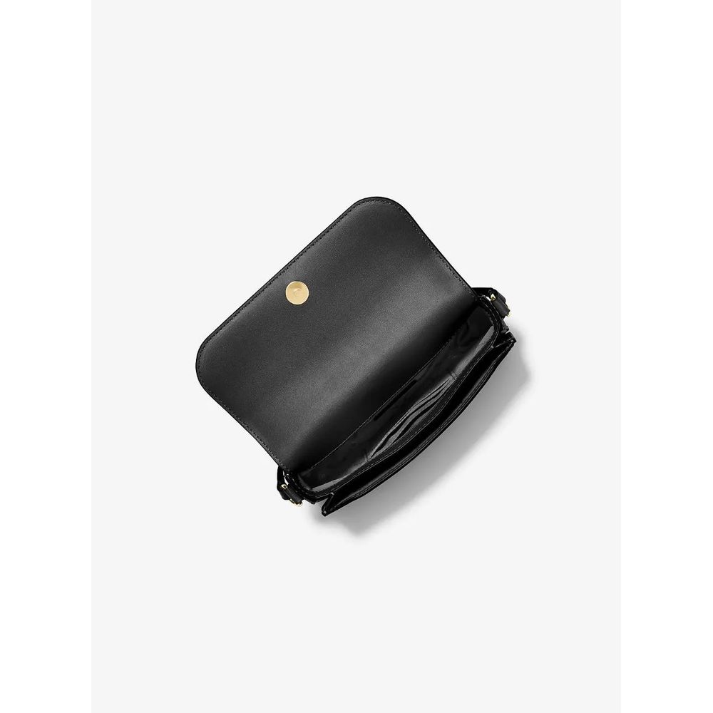 Michael Kors Black Leather Crossbody Bag - Image 2