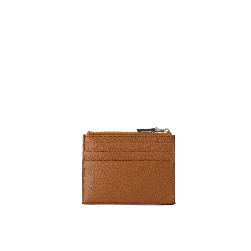 Valentino Garavani Brown Calfskin Cardholder - Image 3
