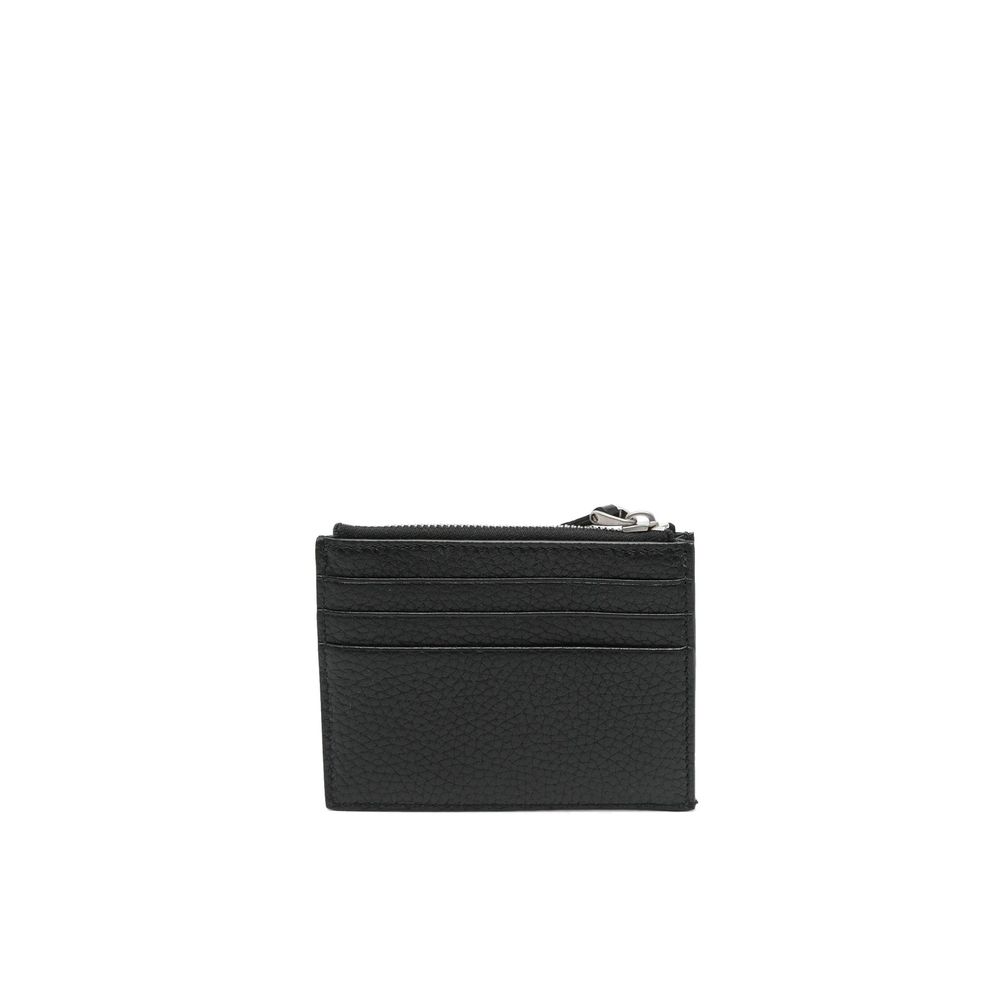 Valentino Garavani Black Calfskin Cardholder - Image 2