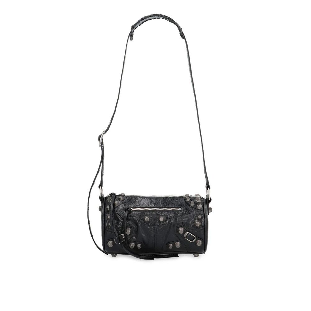 Balenciaga Black Lamb Leather Shoulder Bag - Image 4