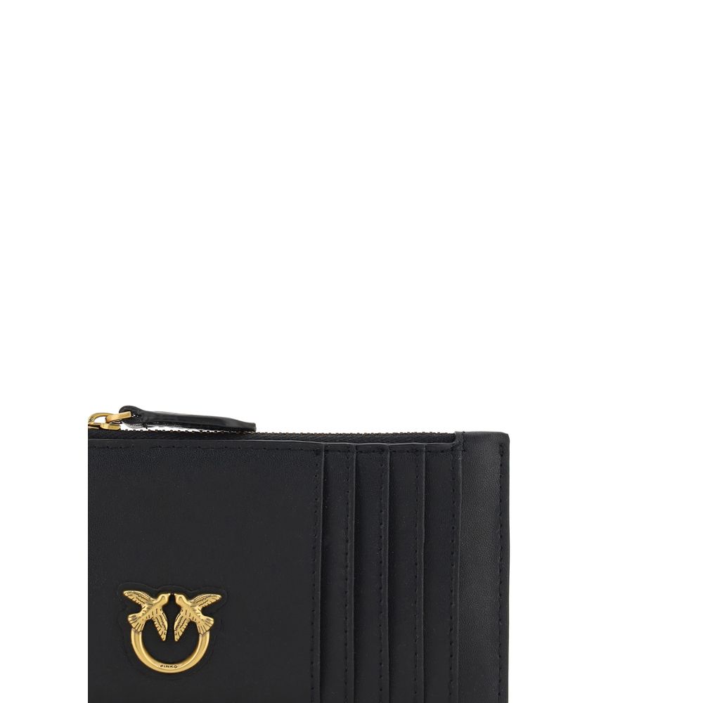 PINKO Black Calf Leather Bos Taurus Wallet - Image 3