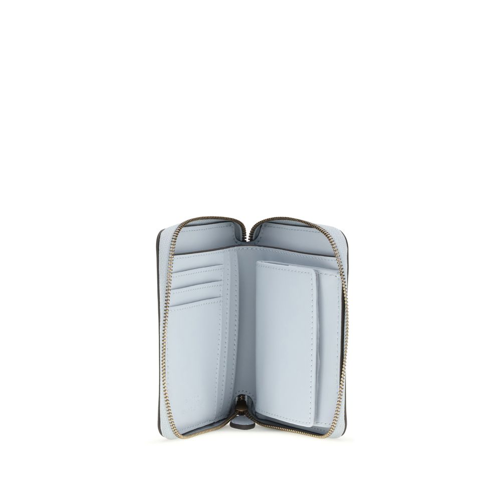 PINKO Blue Calf Leather Bos Taurus Wallet - Image 3