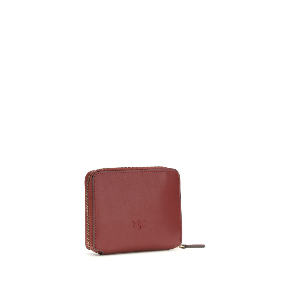 PINKO Bordeaux Calf Leather Bos Taurus Wallet - Image 2
