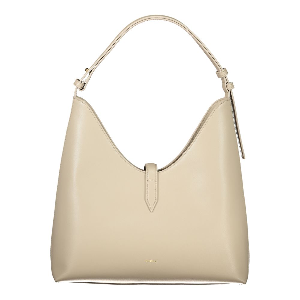 Furla Beige Leather Women Handbag - Image 2